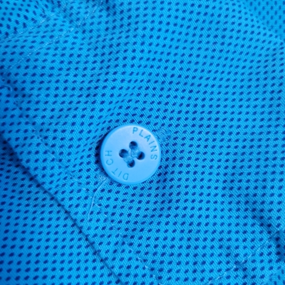 Ditch Plains Men's Blue Micro Dot Roll Tab Sleeve Pearl Snap Shirt Size Large - Picture 9 of 11